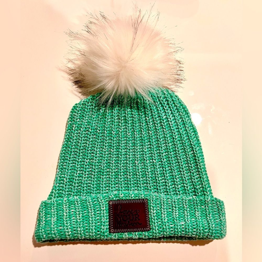 Love Your Melon Knit Beanie Pom-Pom Hat